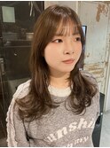 ナチュラル小顔前髪あり後れ毛サイドバング結べるボブくびれヘア