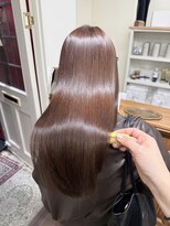 ジーテ(gite) チョコレートブラウン×ピチキュア「横浜/髪質改善/縮毛矯正」