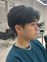 エルマーク 堺東(L-MARK) センターパート/ニュアンスパーマ/ダウンパーマ/men's