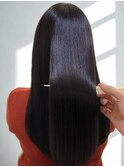 髪質改善トリートメント うるつやストレート 黒髪ロング