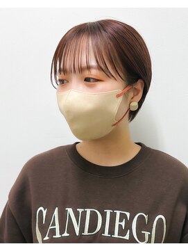 エンノア 池袋(ENNOA) 【加々美】丸みショートボブ/ミルクティーベージュ/髪質改善