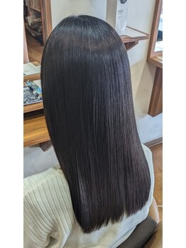 イングヘアー(ING HAIR)の写真/ネオメテオストレートで叶える♪業界最注目柔らかい仕上がり！自然な質感へ導く◎