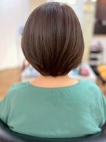 カミラボ(KAMI LABO) マッシュショート レイヤーボブ ブラウンベージュ 30代 髪質改善