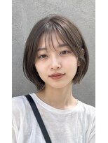 ロロネー 中津(Lolonois) 【Lolonois中津】透ける暗髪ヘアカラー×グレージュ