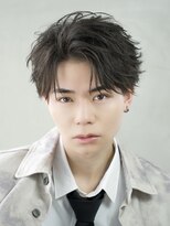 エイド 本店(aid)&nbsp;毛流れショートフェザーパーマアップバング刈り上げツーブロック