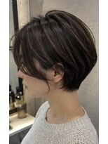 アッシュ 二子玉川店(Ash)&nbsp;丸み若見えショート白髪ぼかし脱白髪染め30代40代50代60代