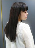 フェザーロング 厚めバング★★