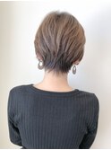 ショート×アッシュベージュ♪