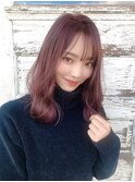 ★ダブルカラー★チェリーピンクのセミディ♪