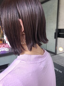 トルネード(TORNADO) 切りっぱなしボブ×ブリーチなしでできるチェリーブラウン☆