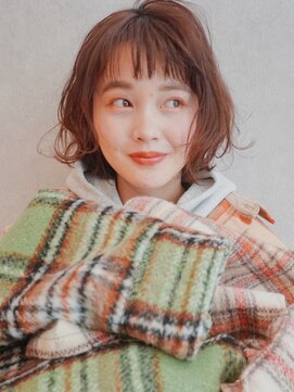 ディッセンバー 神宮前(December) 【laundry】柔らかベージュカラー/ボブ