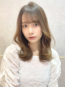 ルームバイシー 新宿(Loom. by Sea) 【Loom 林】大人かわいいくびれミディアム/似合わせカット