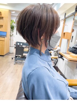 マグ ギンザ(mag ginza) 絶壁解消×くびれ×30代40代50代×前髪長め大人ショートボブ永★