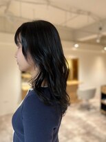 ソイクフ 四条大宮店(SOY-KUFU)&nbsp;20代30代40代前髪パーマ黒髪グレーベージュレイヤーロング