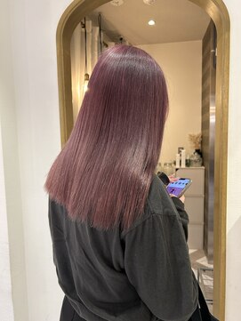 ロンドアベニール 北千住(Lond avenir) カシスピンク オリジナルカラー☆ボブ/インナーカラー[北千住]