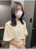#ラベンダーカラー#ブリーチカラー#くびれ巻き#パープルカラー