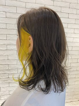 ヴァイブス(vibes) イヤリングカラー☆イエロー