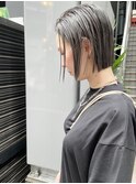ぱつっとミニボブ/地下風グレージュ