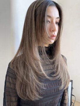 ウェイズトウキョウ 新宿店(Ways TOKYO) ロングヘア　レイヤーカット　ベージュカラー　ハイライト