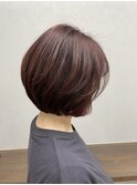 大人ボブ×立体感カラー/20代/30代/40代