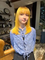 トレンチ(TRENCH)&nbsp;《TRENCH おつじ》レイヤーカット ルーツカラー ケアブリーチ