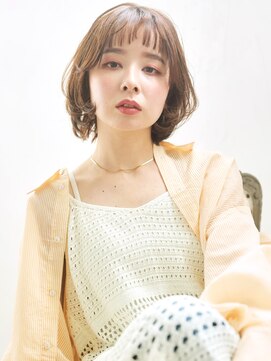 アビエブラン 若江岩田(abije blanc) ラフ感がちょうどいいボブ