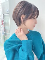 前髪ありショートカット*大人ショート*白髪染め*30代40代50代