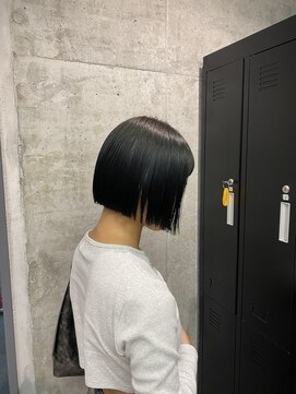 スタイル スマート サロン(STYLE smart salon) 【yua/藤沢】タッセルボブ/ブルーブラック/切りっぱなしボブ