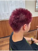 【スパイキーワインレッド】