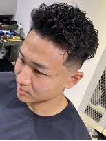 フランクス バーバー ウエストトウキョウ 吉祥寺店(FRANK’S BARBER WEST TOKYO)&nbsp;宮城リョータ風パーマツープロックスキンフェード