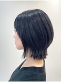 ミディアムショート美髪韓国ヘア顔周りレイヤー☆