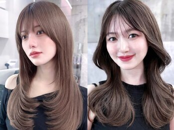 フィヴェント(Fivent)の写真/働く大人女性のための韓国styleサロン◇《韓国風顔周りレイヤーカット》で周りと被らないスタイルを*