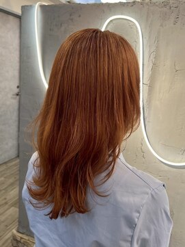 ヴィサージュバスク(VISAGE ba.s.k) 大人可愛い雰囲気に◎ オレンジベージュでふんわりヘア☆