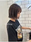 【VIXUS】 style collection　オリーブベージュ“やわらかボブ”