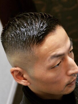 バーバースタイル 名東店(BARBER STYLES) ハイフェード×スウィングアップバング <理容室> <名東区>