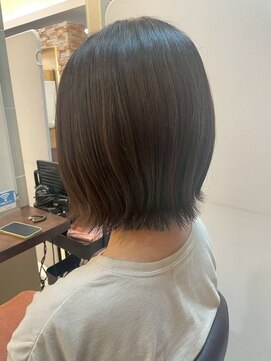 髪質改善/顔周りレイヤーカット/グレージュ[千葉/千葉駅]