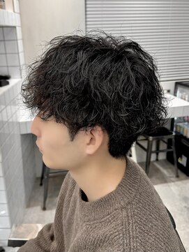 マッシュ×ツイストスパイラルパーマ