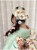 編みおろしヘア