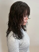 オレンジペコ(orange peco)&nbsp;デジタルパーマ コテ巻き風 前髪カット ニュアンスパーマ 20代