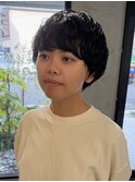 マッシュショート　パーマ