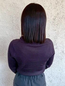 プリモ ココ 鍋島店(Primo coco.) 髪質改善ストレート 縮毛矯正 透明感カラー ダークブラウン 美髪