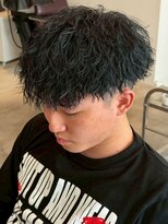 リット 天文館店(Lit.) ツイストスパイラルパーマ ツーブロックマッシュ 束感 天文館