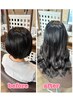 人気【仕上がり自然エクステ】一本390円～　馴染ませカットサービス