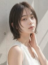 ヴェイン 渋谷(vain)&nbsp;ミニボブフェイスレイヤーゆるめパーマレイヤーカット薄め前髪◎