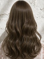ルノヘアー(Lunohair)&nbsp;透明感オリーブ×ロングレイヤー×秋カラー×ブリーチなしカラー