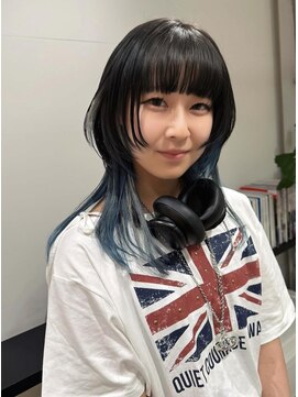 クリアーオブヘアー 栄南店(CLEAR of hair) デザインカラー×ウルフ/RIHO