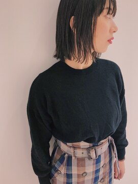 マッシュ チャヤマチ(MASHU chayamachi) 巻かずに可愛い!!切りっぱなしボブ