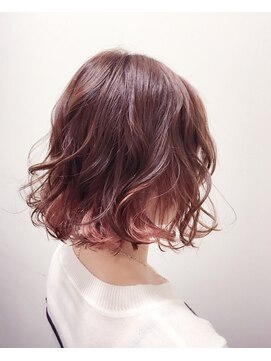 デイジー インデックスヘア 大島店(DAISY index hair) インナーカラー×pink