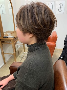 ショートオンリーサロントス(short only salon TOSS) 大人可愛いモテハイライトハンサムショート