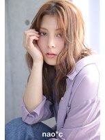 ナオシ トレス 富雄店(nao*c tres)&nbsp;【nao*c富雄店】マロンベージュカラー☆ほつれロングウェーブ